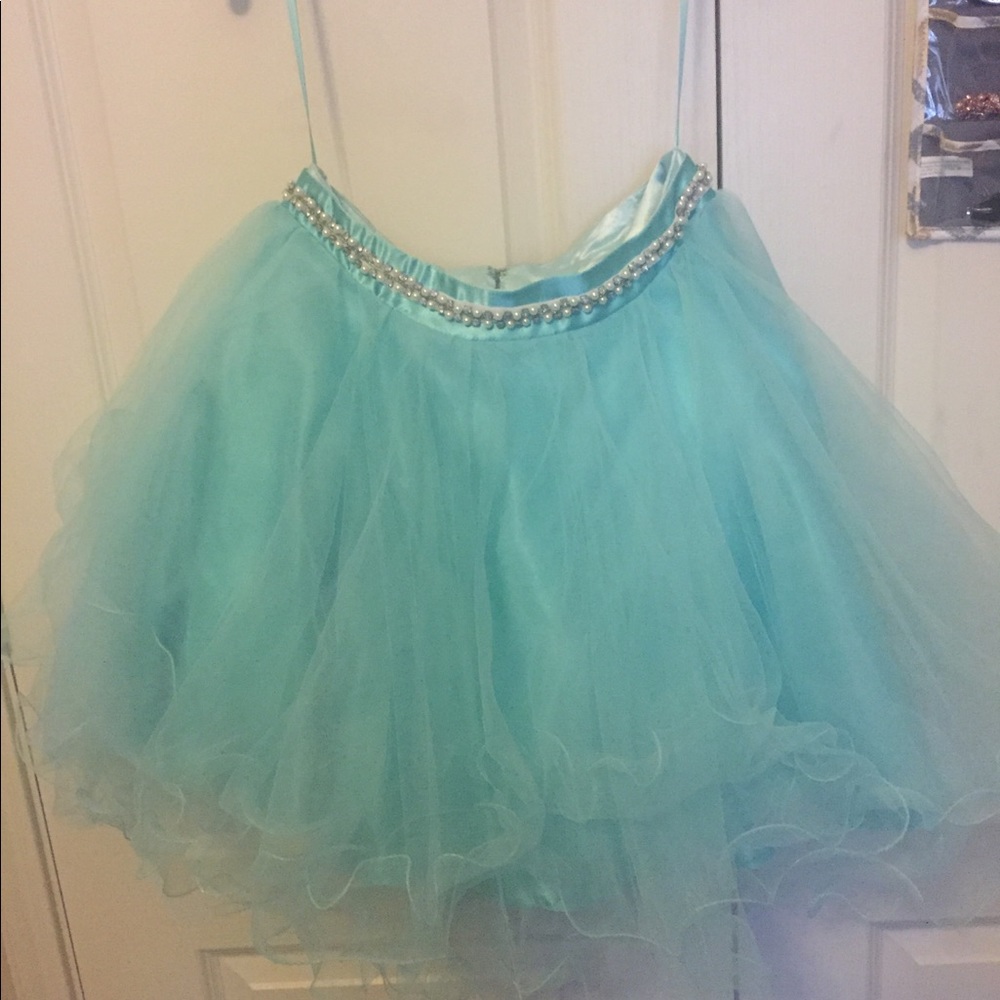 Vizcaya 2 piece Tiffany Blue Quinceañera dress. - Picture 3 of 3